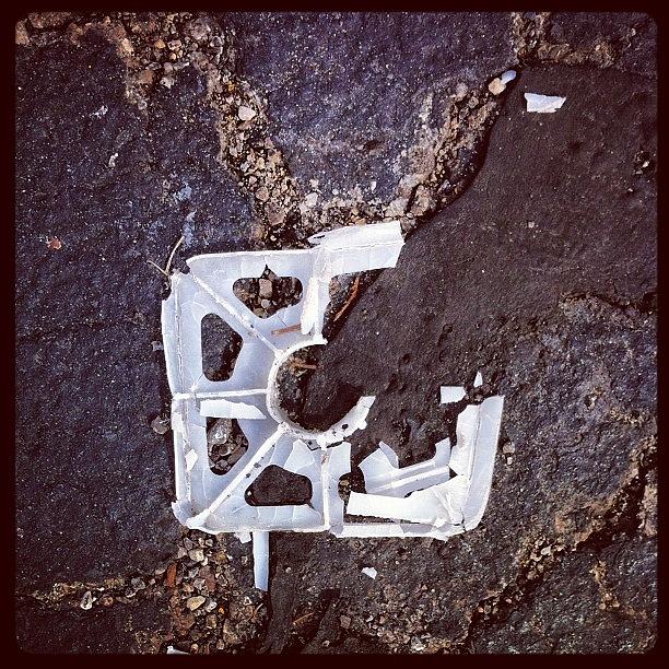 Cracked Plastic Photograph by Brett Stoddart