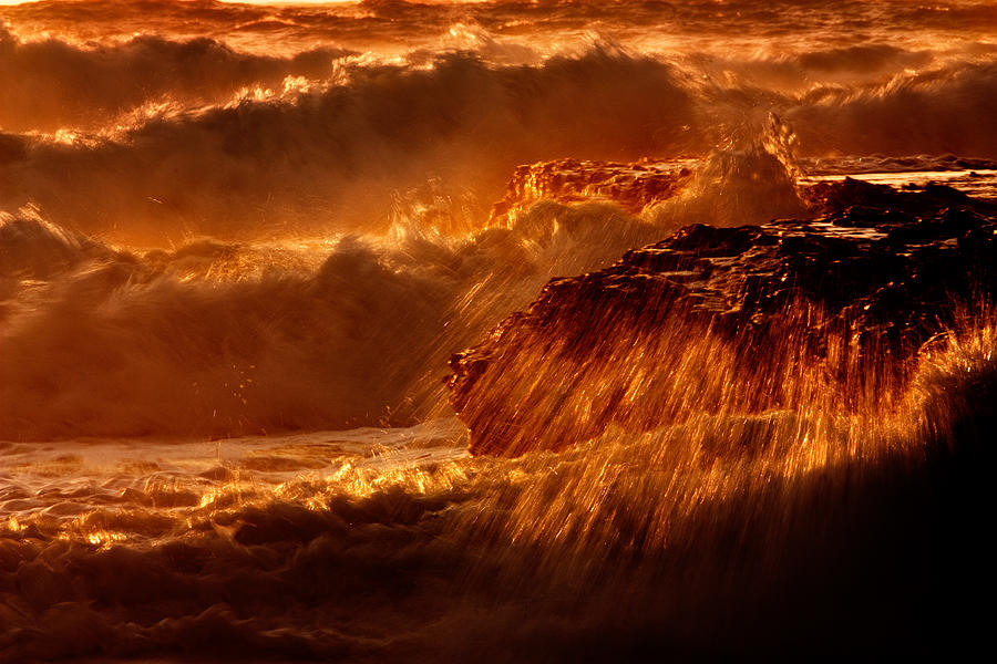 Sunset Photograph - Crashing by Matt  Trimble