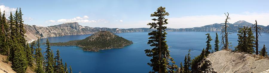Nature Photograph - Crater Lake, Usa by Tony Craddock