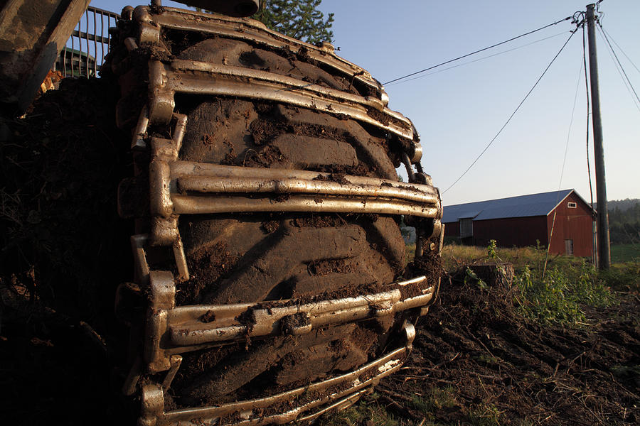 Nature Photograph - Crawler type forestry vehicle by Ulrich Kunst And Bettina Scheidulin