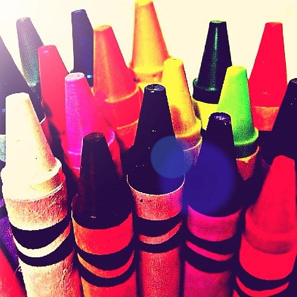 Crayon Photograph - #crayons, #crayon, #arianepo by Ariane Polena