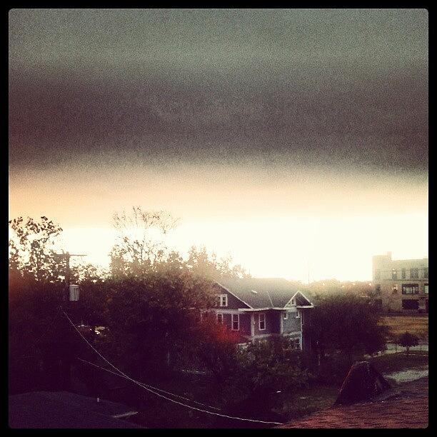 Crazy Dark Cloud Hovering Over The City Photograph by Rob Bennett