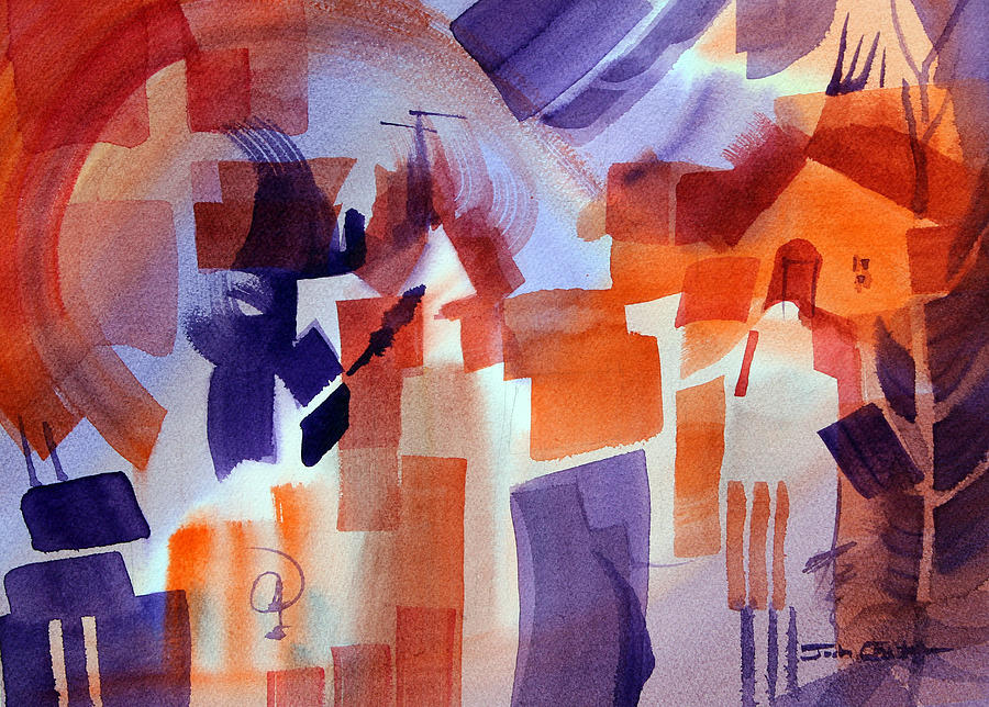 Abstract Watercolor Painting - Crazy Day. by Josh Chilton Abstract Watercolor Painting - Crazy Day. by Josh Chilton