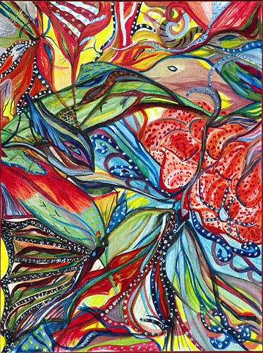 Butterfly Painting - Creation by Donna Busch