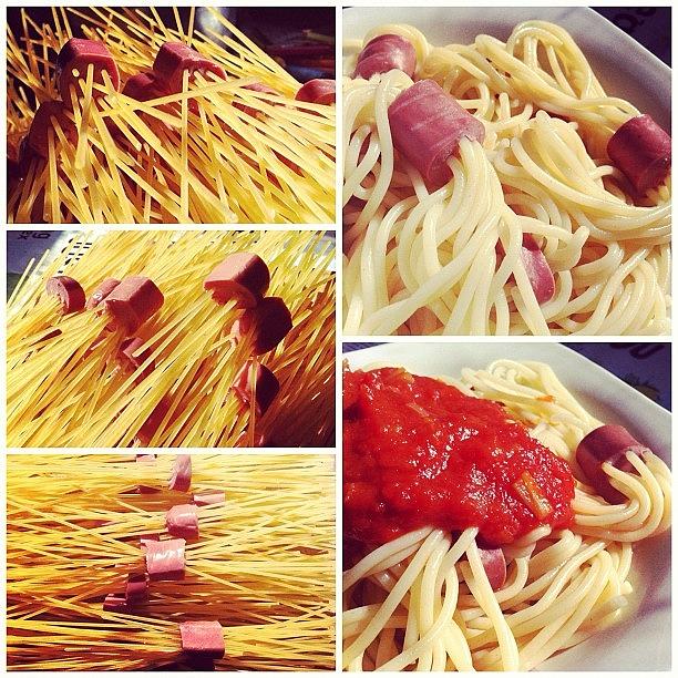 Cuisine Photograph - Creative Spaghetti. #cuisine #lunch by Geovanny Ardila