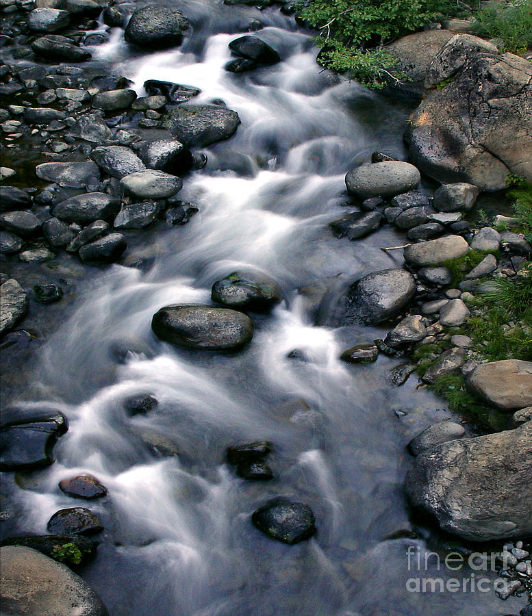 Nature Digital Art - Creek Flow  #1 by Peter Piatt