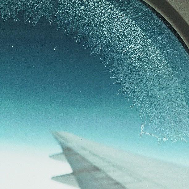 Airplane Photograph - Creeping Crystals. Taken En Route To by Kevin Mao