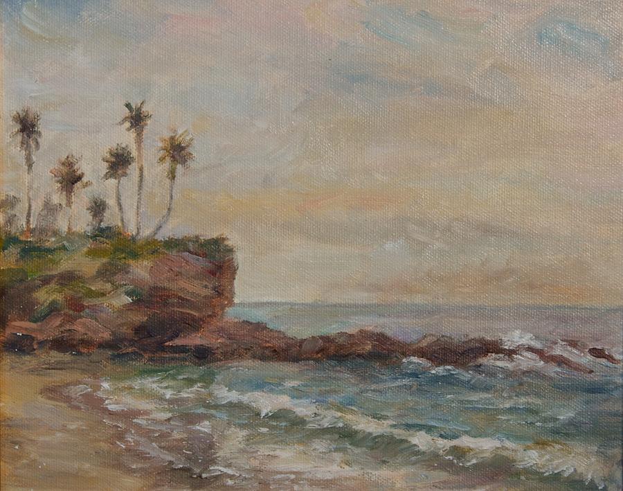 Laguna Beach Painting - Crescent Bay December by Edward White