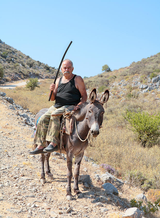 Cretan villager Photograph by Paul Cowan