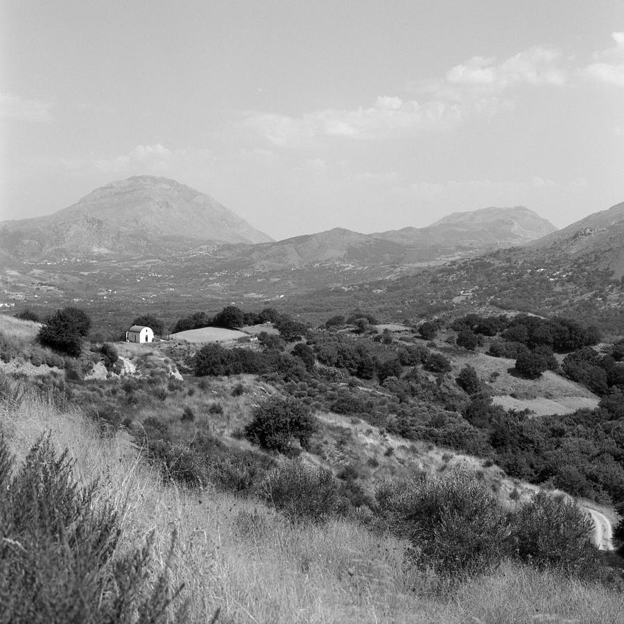 Crete landscape with chapel Photograph by Paul Cowan
