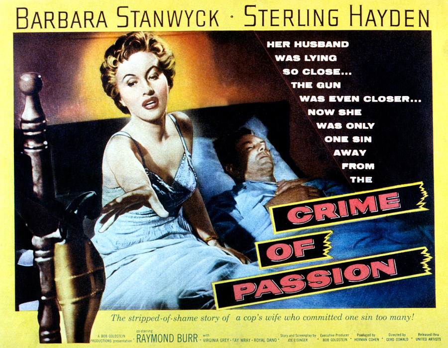 Crime Of Passion, Barbara Stanwyck Photograph by Everett