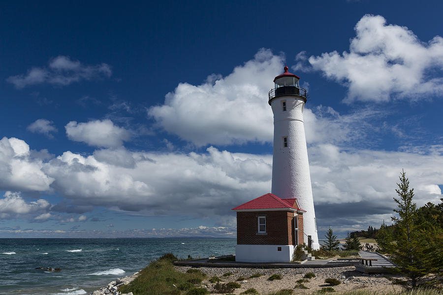 Crisp Point Lighthouse 8 Photograph by John Brueske - Pixels