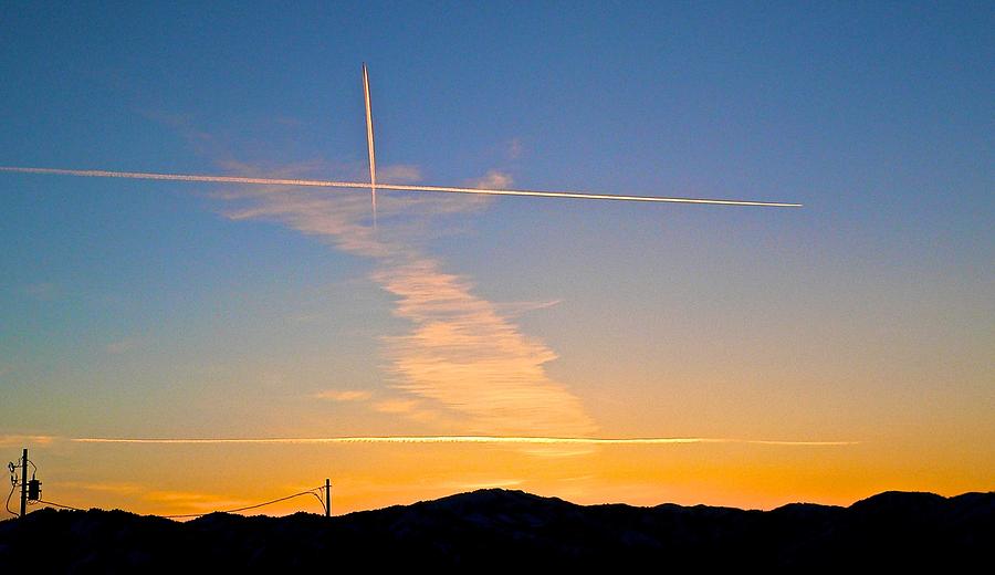 Crisscross Sunset Photograph by Eric Tressler