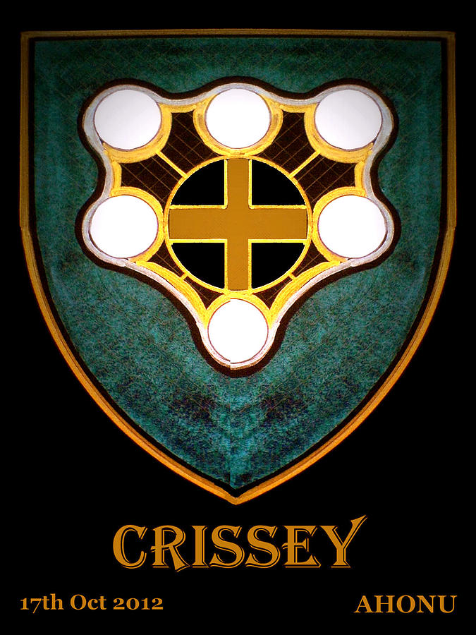 Ancestral Healing Painting - Crissey Family Crest by AHONU Aingeal Rose
