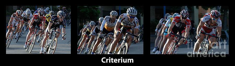 Criterium With Caption Photograph by Bob Christopher