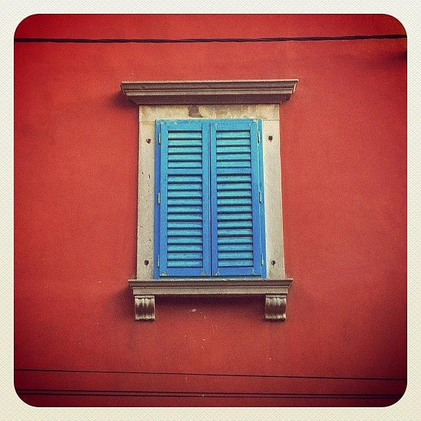 Blue Photograph - Croatian window 1 by Marianne Hope