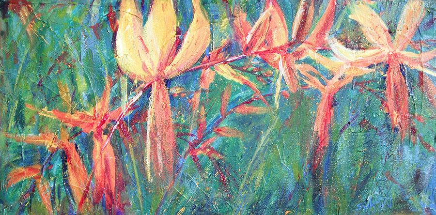 Flower Painting - Crocosmia 01 by Sukey Watson