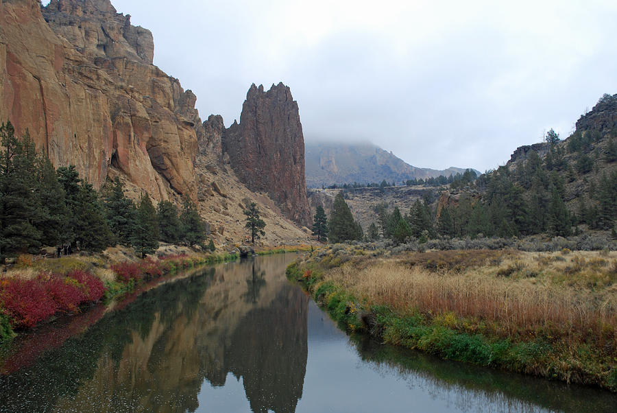 Bend Photograph - Crooked River at Smith Rock by Twenty Two North Photography