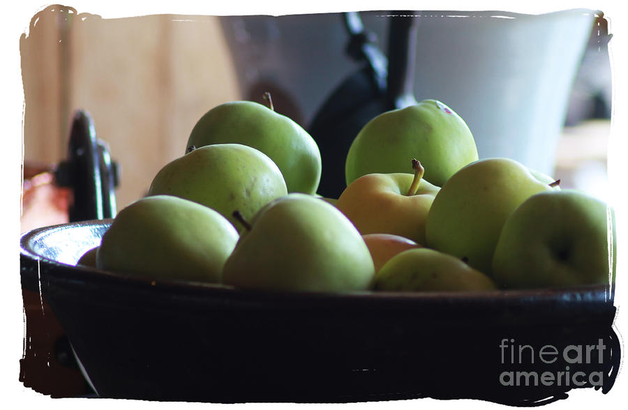 Cropped apples Photograph by Lori Mellen-Pagliaro