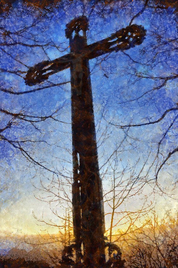 Cross - Crucifix Digital Art by Matthias Hauser