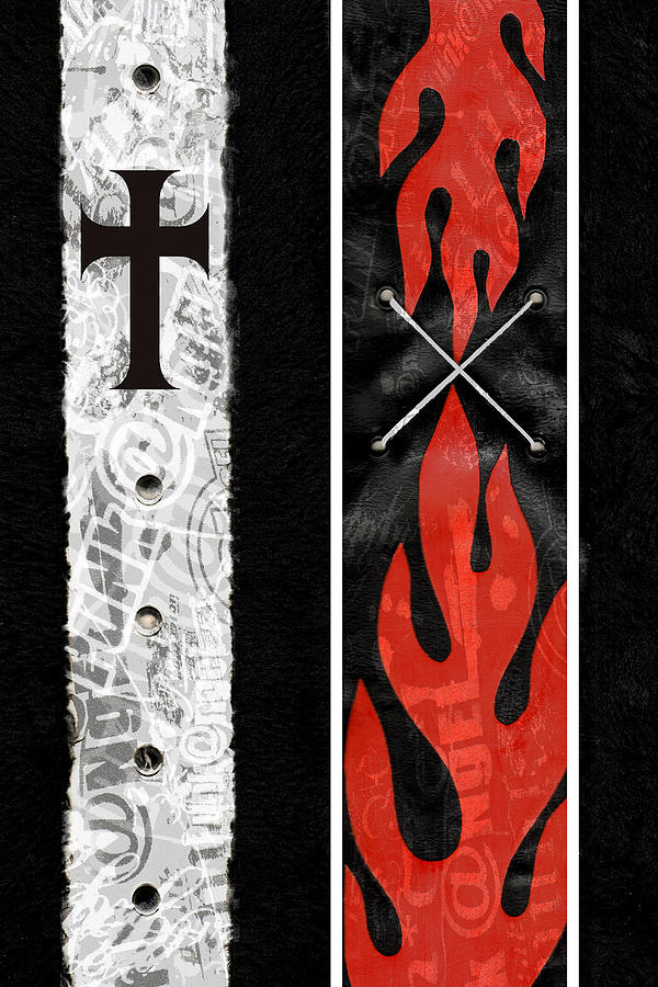 Cross Fire Digital Art by Roseanne Jones