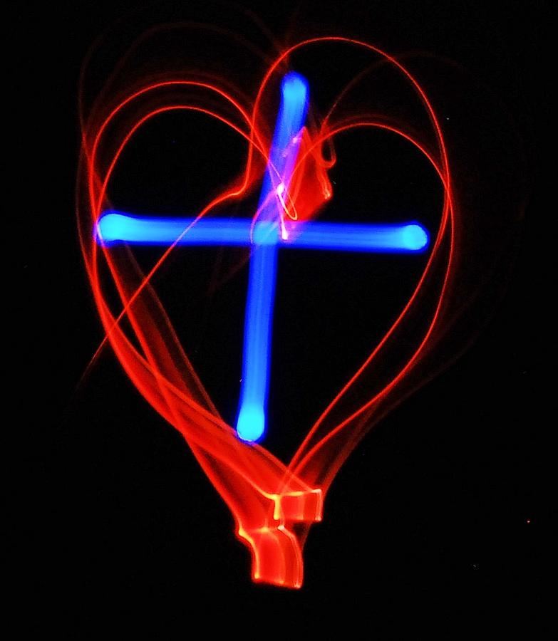 Abstract Photograph - Cross my heart by Lisa Brandel