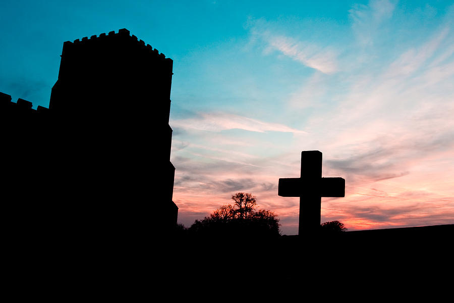 Sunset Photograph - Cross  by Tom Gowanlock