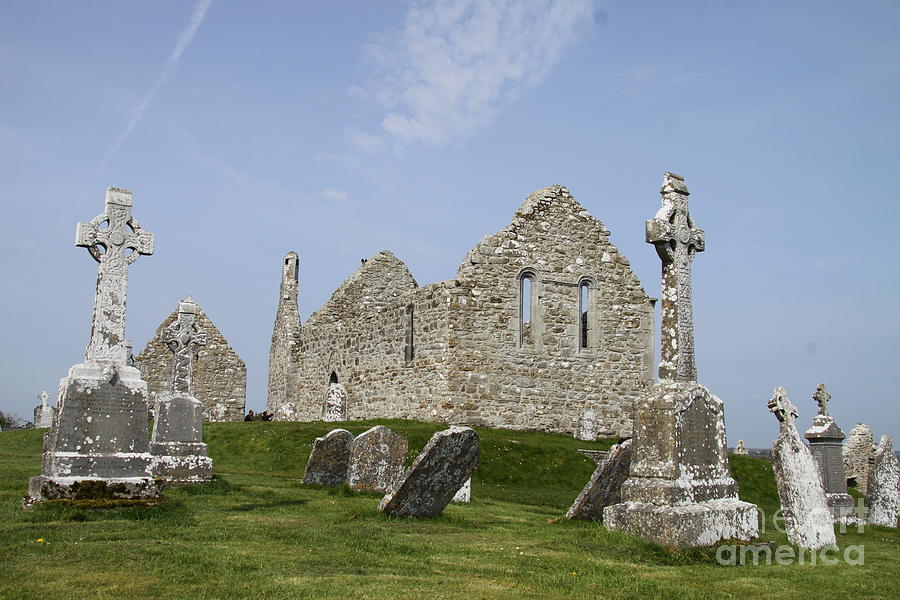 Crosses And Church - Clonmacnoise Ireland Photograph by Christiane ...