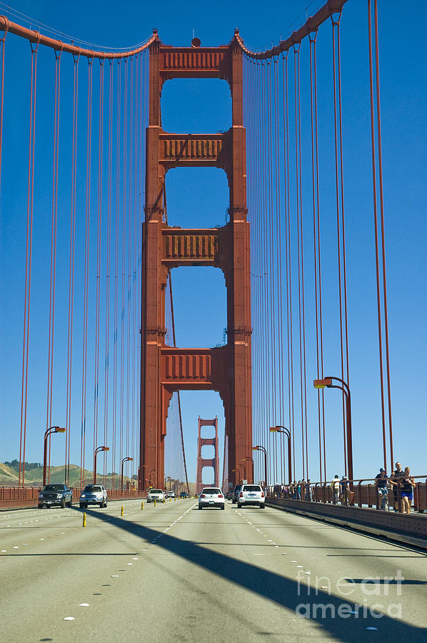 Golden Gate Bridge Photograph - Crossing the Golden Gate by Tim Mulina Golden Gate Bridge Photograph - Crossing the Golden Gate by Tim Mulina