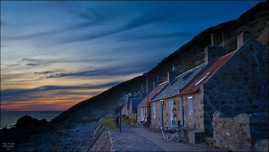 Cottage Photograph - Crovie Sunset by Andy Stuart