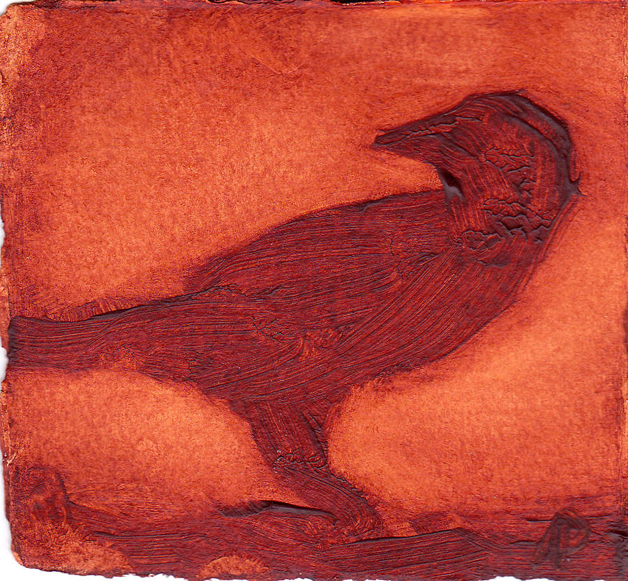 Crow Painting by Alla Parsons