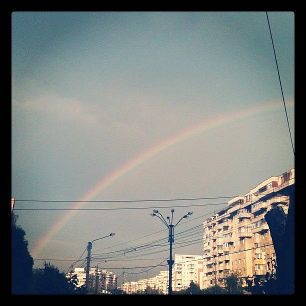 Cluj Photograph - Crowded Rainbow #cluj by Valentin Vesa