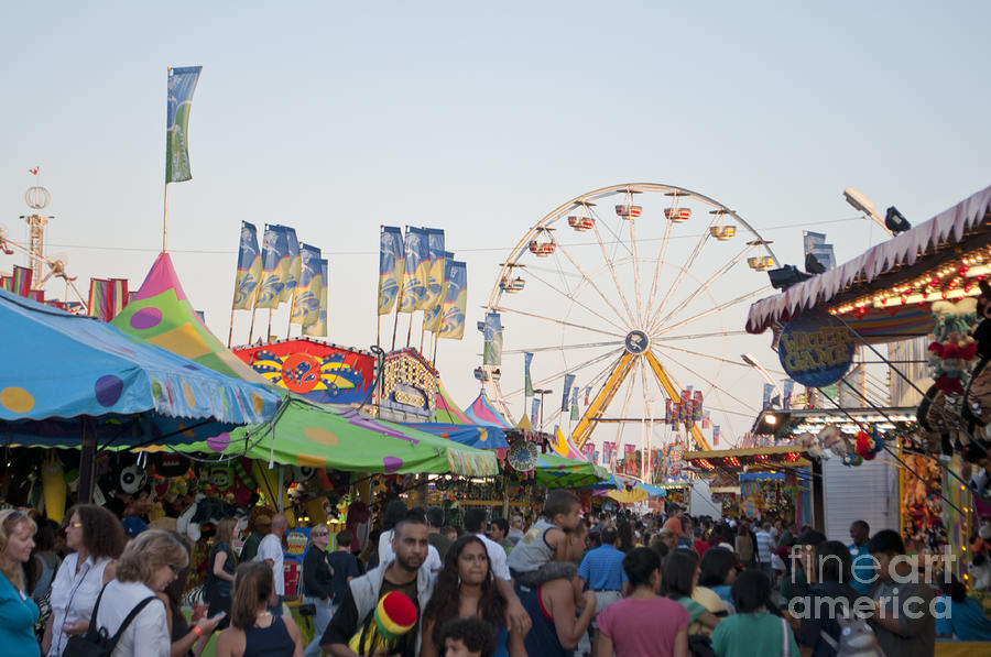 Crowds And Rides At The Cne Midway Photograph By Gary Chapple Fine Art America 4777