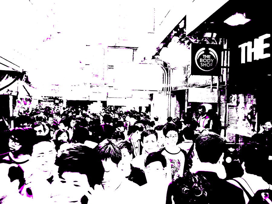 Crowds of Hong Kong Photograph by Funkpix Photo Hunter