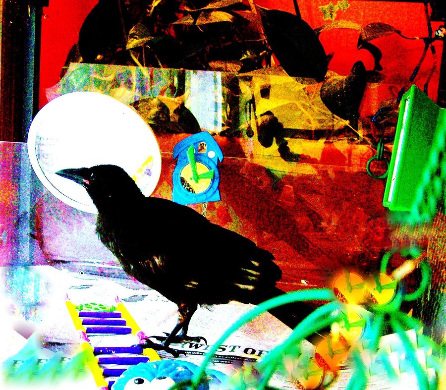 Crows Piano Mixed Media by YoMamaBird Rhonda