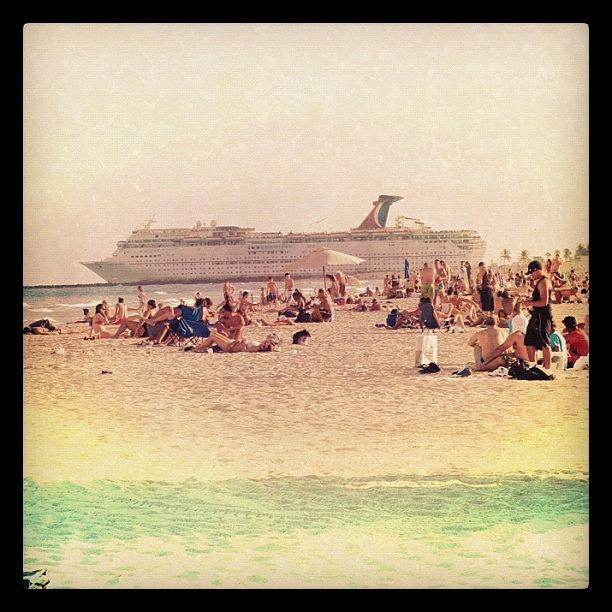 Miami Photograph - #crucero #miami #beach #cruise by Diego Jolodenco
