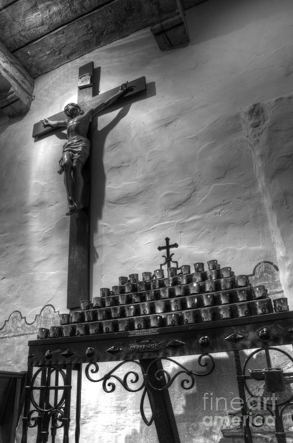 Crucifix Mission San Diego de Alcala Photograph by Bob Christopher