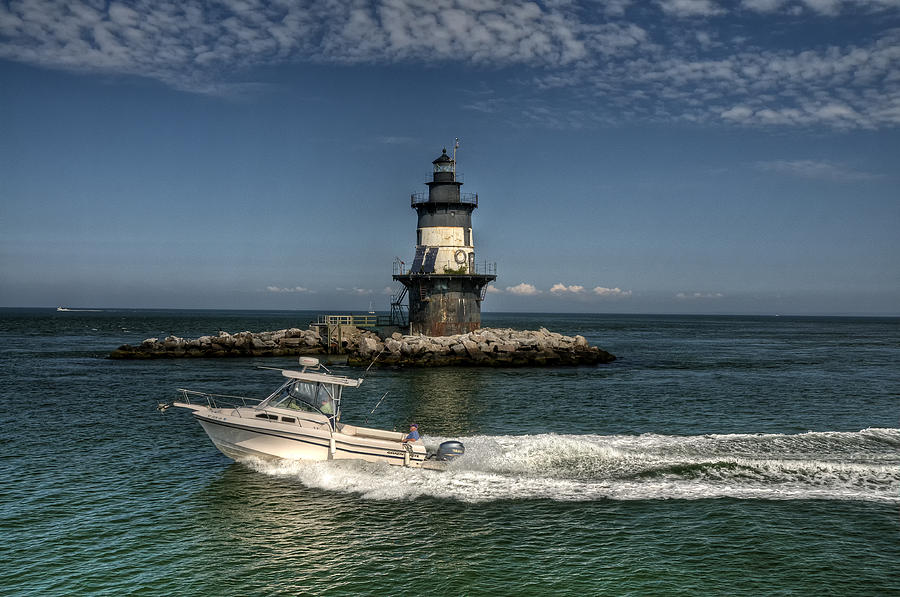 Cruisin the lighthouse Photograph by Roni Chastain