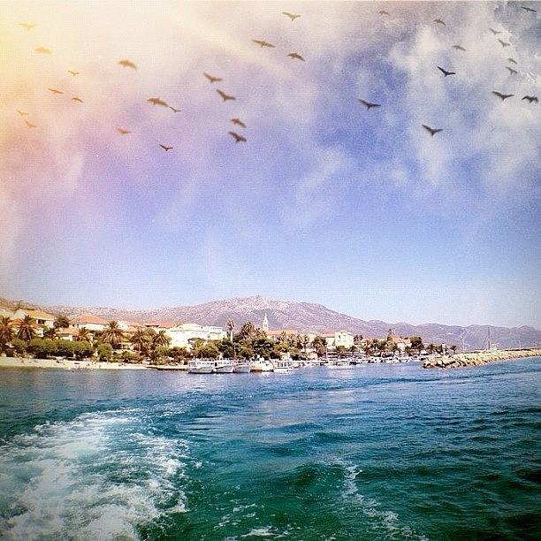 Nature Photograph - Cruising On The Adriatic #sea #croatia by Alan Khalfin