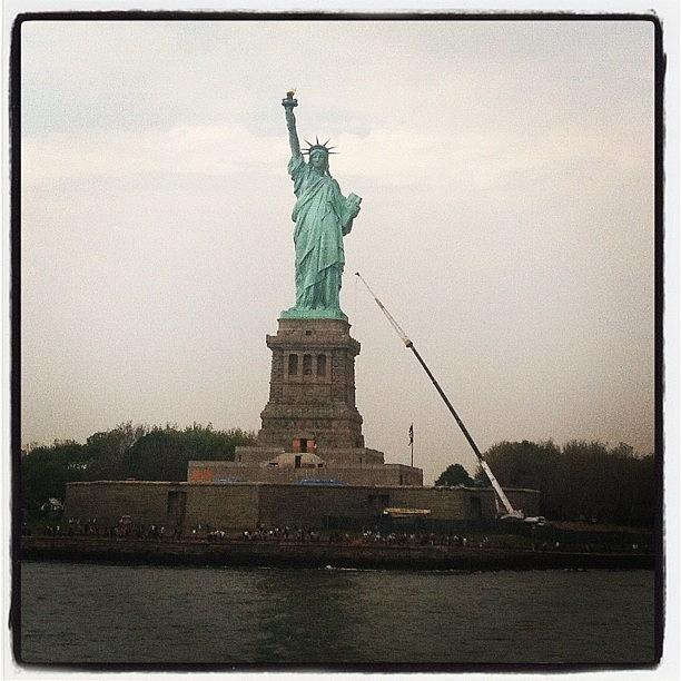 Landmark Photograph - Cruising With Lady #liberty #nyc by Mariana L
