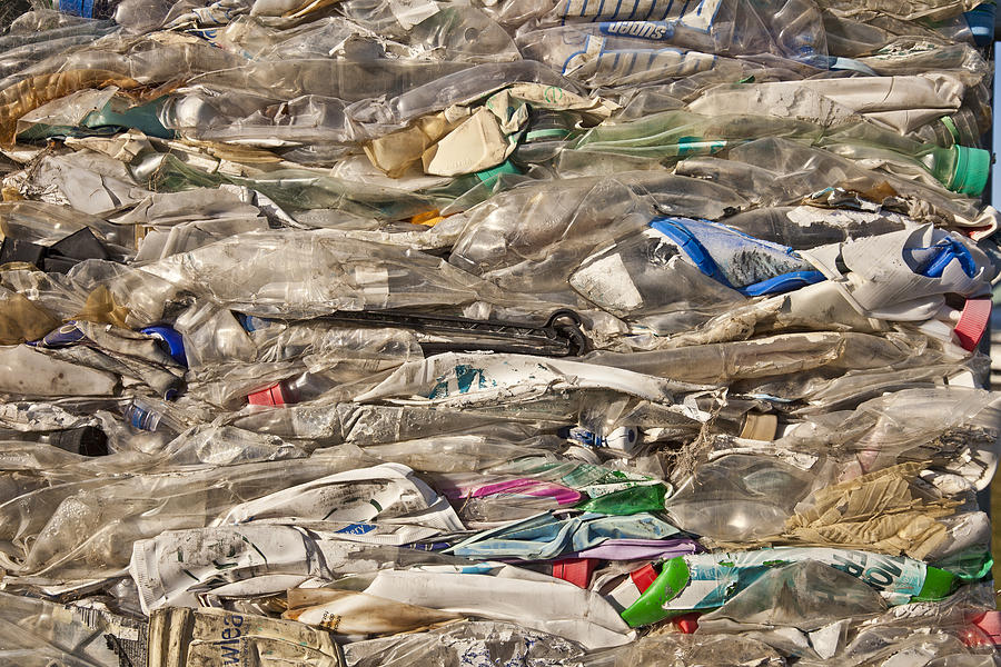 Crushed Plastic For Recycling Photograph by Colin Monteath