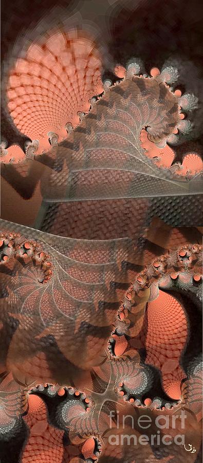 Abstract Digital Art - Crustacea by Ronald Bissett