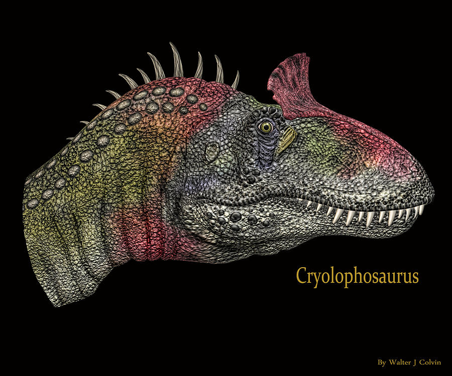 Cryclosaurus Dinosaur Digital Art by Walter Colvin