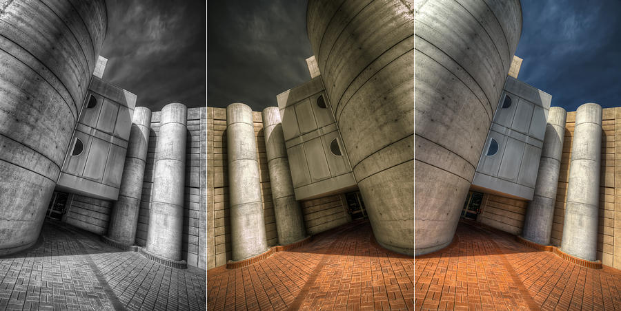 Architecture Photograph - Cryptic Triptych by Wayne Sherriff