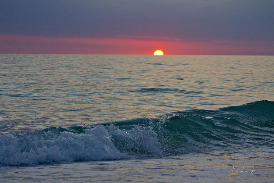Sunset Photograph - Crystal Blue Waters at Sunset in Treasure Island Florida 5 by Robin Lewis