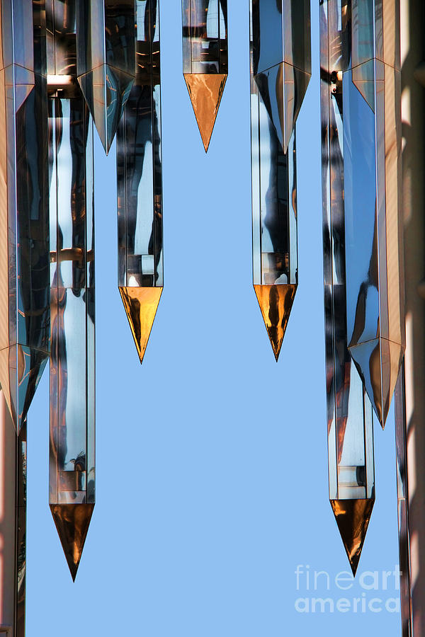 Up Movie Photograph - Crystal Cathedral Tower Points by Mariola Bitner