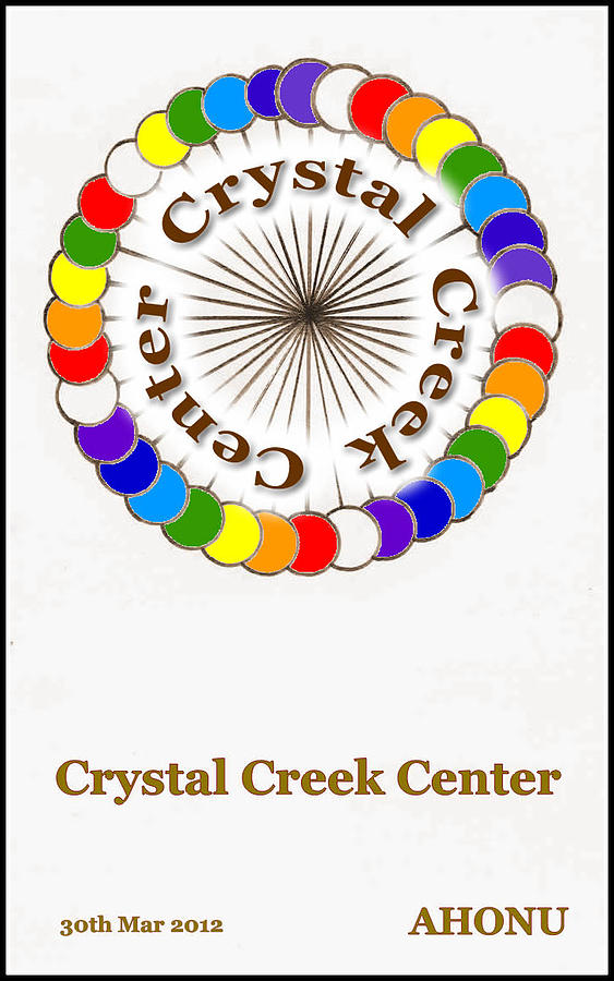 Crystal Creek Center Painting by AHONU Aingeal Rose