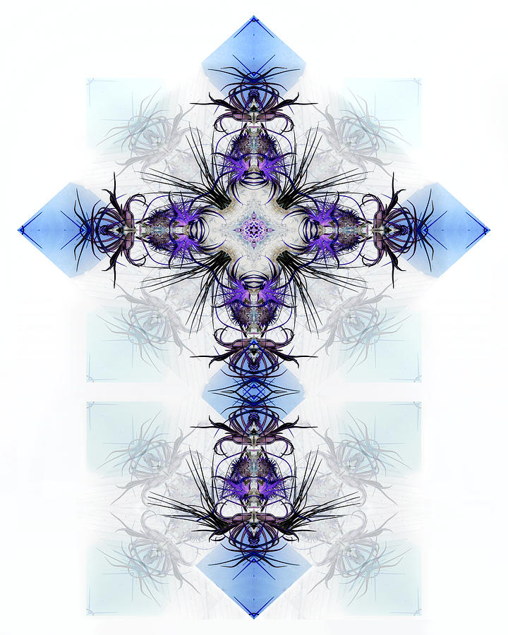 Crystal Cross Digital Art by Frances Miller