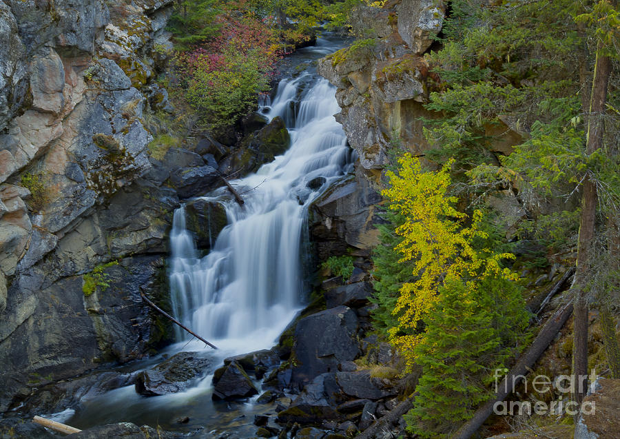Waterfall Photograph - Crystal Falls by Idaho Scenic Images Linda Lantzy
