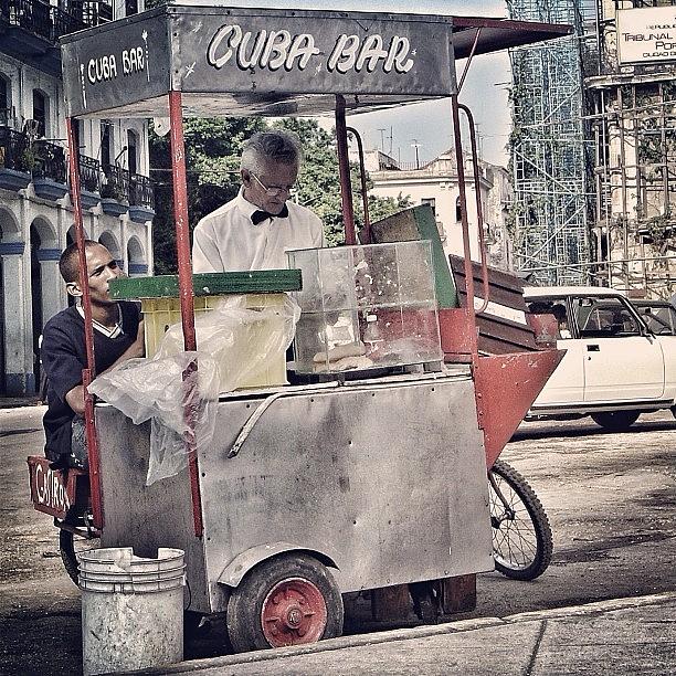 Vintage Photograph - Cuba Bar - Havana by Joel Lopez